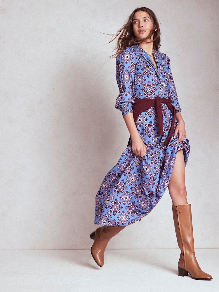 Vestido midi de algodão Boden Cecily - Imagem 5 de 5
