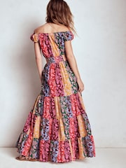 Boden Green Scoop Cotton Tiered Dress - Image 2 of 5