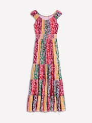 Boden Green Scoop Cotton Tiered Dress - Image 5 of 5