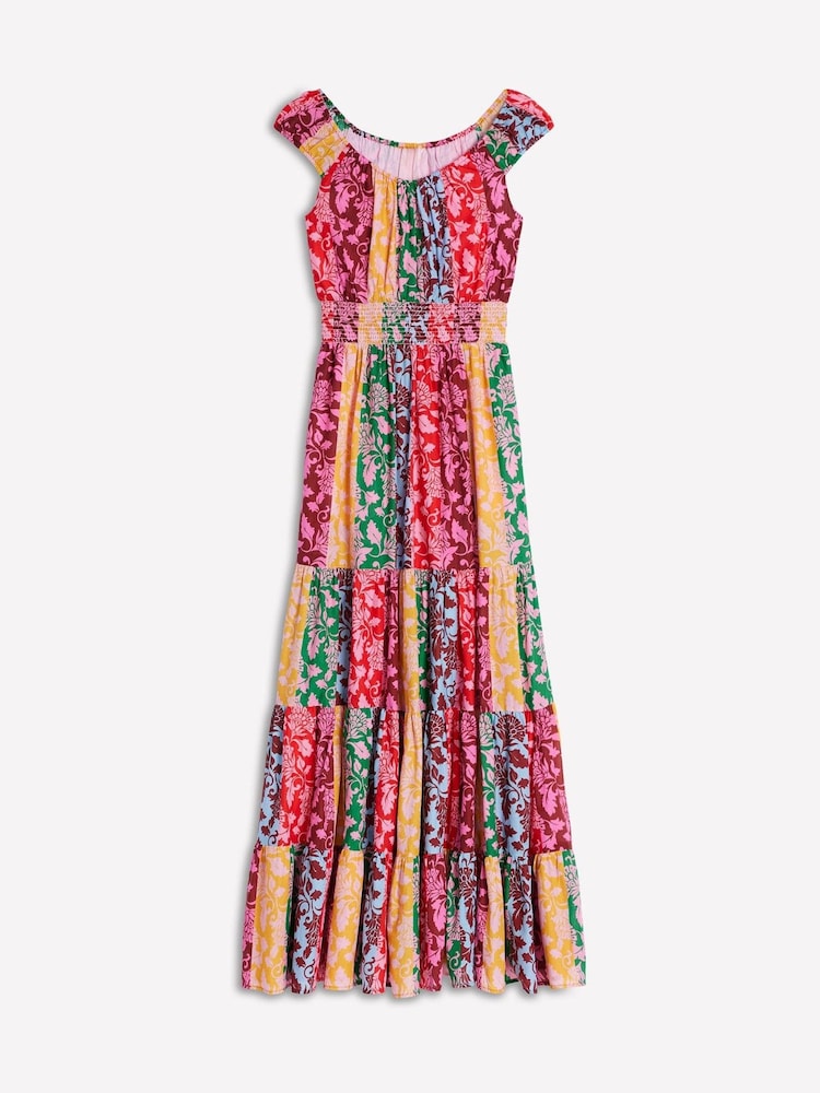 Boden Green Scoop Cotton Tiered Dress - Image 5 of 5