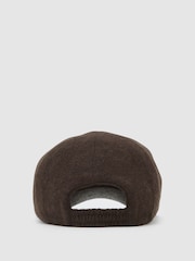 Atelier Chocolate Brown Blake Atelier 100% Cashmere Cap - Image 3 of 4