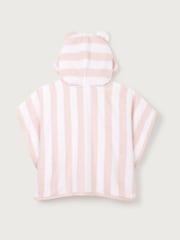 The White Company Pink Cotton Stripe Toweling Hoodie - Image 2 of 2