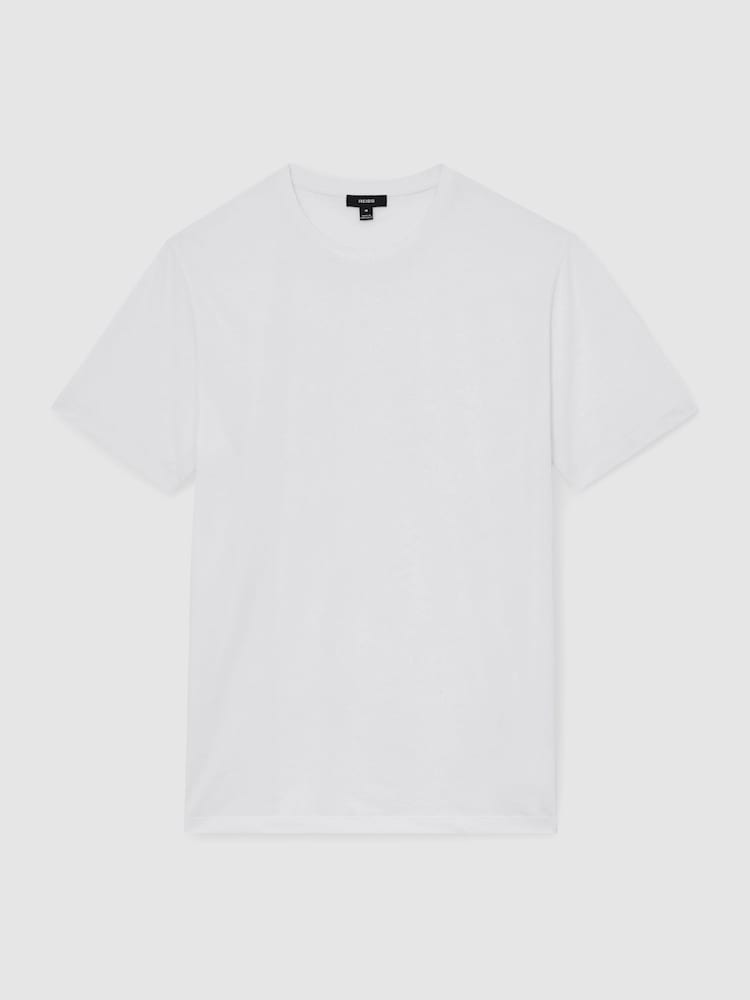 Reiss White Halo Cotton Crew-Neck T-Shirt - Image 2 of 6