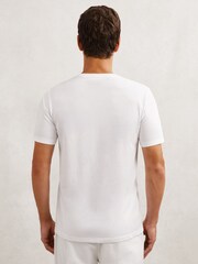 Reiss White Halo Cotton Crew-Neck T-Shirt - Image 5 of 6