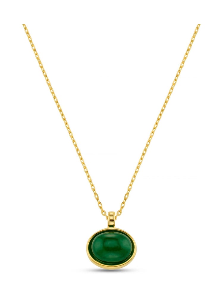 Orelia London Gold Tone Semi Precious Green Pendant Necklace - Image 2 of 2