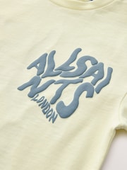 smALLSAINTS Green Oversized Orlando Logo Crew T-Shirt - Image 3 of 4