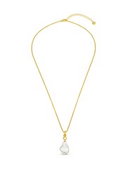 Orelia London Gold Tone Statement Pearl Mid-length Necklace - Image 1 of 2