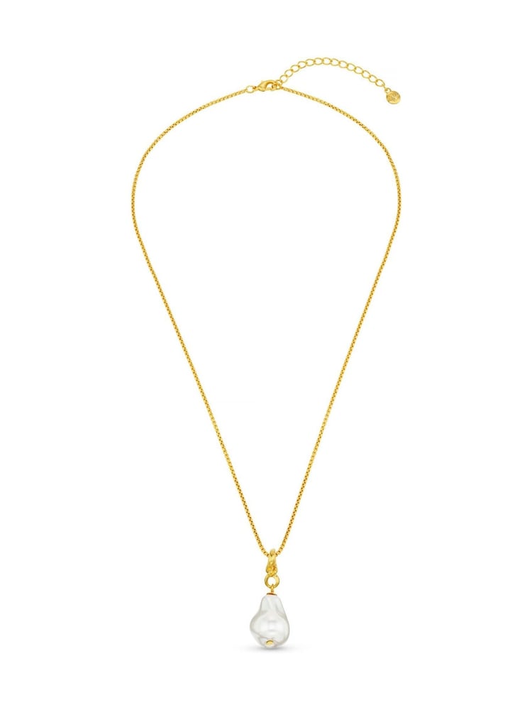 Orelia London Gold Tone Statement Pearl Mid-length Necklace - Image 1 of 2