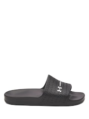 Under Armour Black Armour Shower Sliders - Image 1 of 5