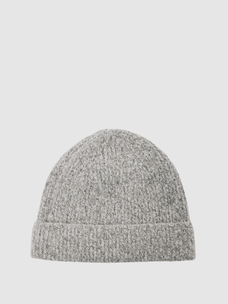 Atelier Soft Grey Melange Felix Atelier Cashmere-Blend Flecked Beanie - Image 2 of 3 Atelier Soft Grey Melange Felix Atelier Cashmere-Blend Flecked Beanie - Image 2 of 3