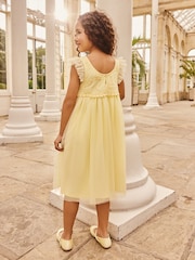 Buttermilk Yellow Mesh Flower Girl Dress (3-16yrs) - Image 2 of 8