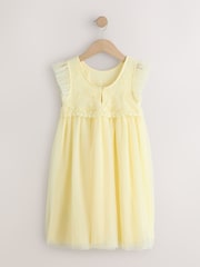 Buttermilk Yellow Mesh Flower Girl Dress (3-16yrs) - Image 5 of 8