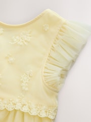 Buttermilk Yellow Mesh Flower Girl Dress (3-16yrs) - Image 6 of 8