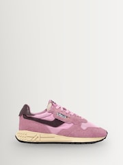 AUTRY Pink Reelwind Low Net Roseate Trainers - Image 1 of 6