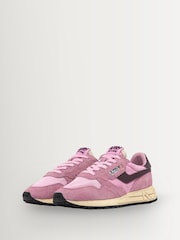 AUTRY Pink Reelwind Low Net Roseate Trainers - Image 2 of 6