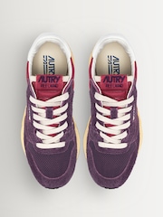AUTRY Brown Reelwind Suede and Mesh Trainers - Image 3 of 6