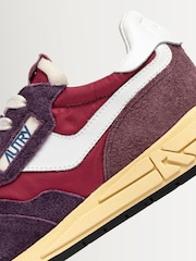 AUTRY Brown Reelwind Suede and Mesh Trainers - Image 6 of 6