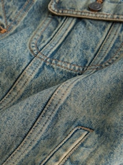 Brown Denim Button Through Jacket - Image 10 of 12