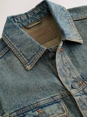 Brown Denim Button Through Jacket - Image 11 of 12