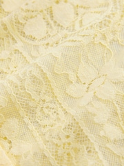 Lemon Yellow Lace Half Sleeve Blouse - Image 8 of 8