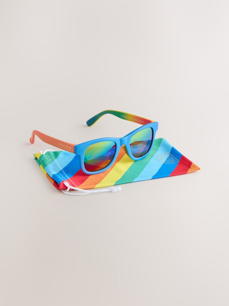 Little Bird by Jools Oliver Bright Rainbow Colourblock Wayfarer Sunglasses - Image 2 of 6 Little Bird by Jools Oliver Bright Rainbow Colourblock Wayfarer Sunglasses - Image 2 of 6