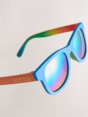 Little Bird by Jools Oliver Bright Rainbow Colourblock Wayfarer Sunglasses - Image 5 of 6