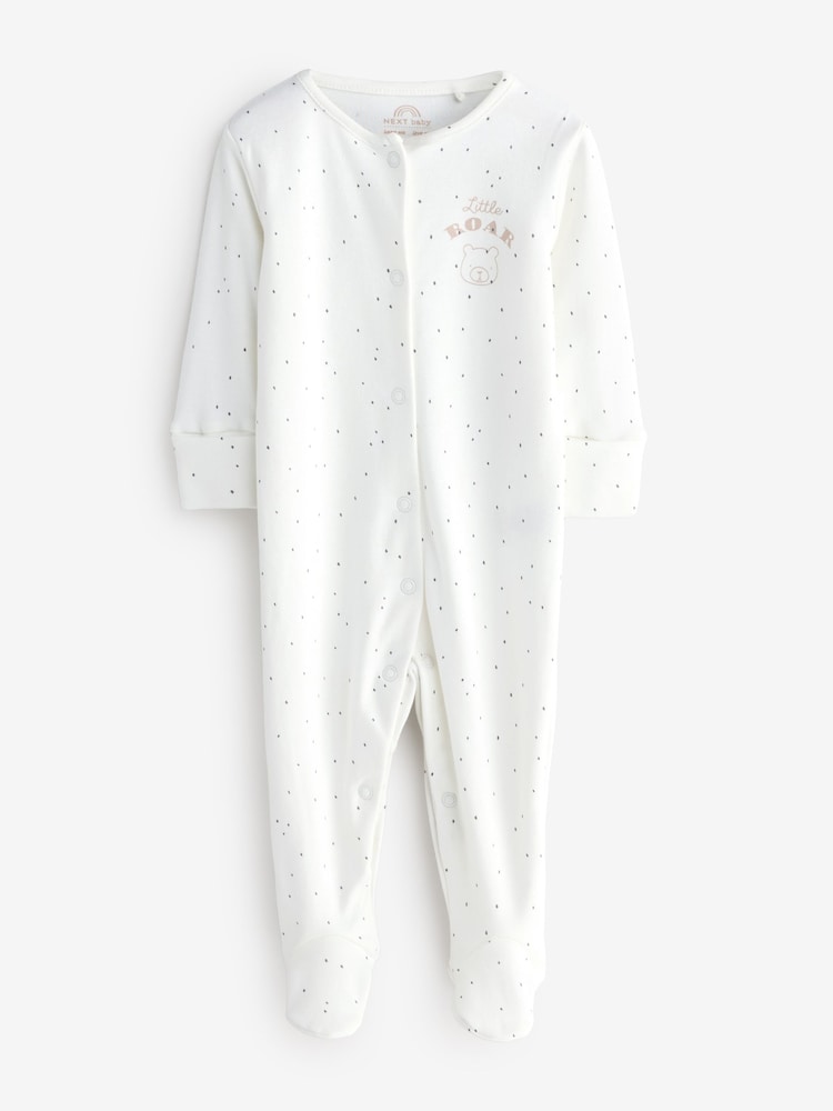 Cream Roar Sleepsuits 2 Pack - Image 3 of 3