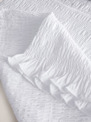 White Shirred Modal Sleeveless Top - Image 2 of 3