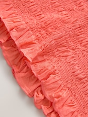 Coral Pink Shirred Modal Sleeveless Top - Image 7 of 8
