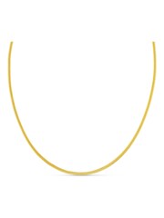 Orelia Luxe Flat Snake Chain Necklace - Image 2 of 4
