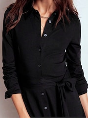 Boden Black Marcia Jersey Shirt Dress - Image 5 of 9