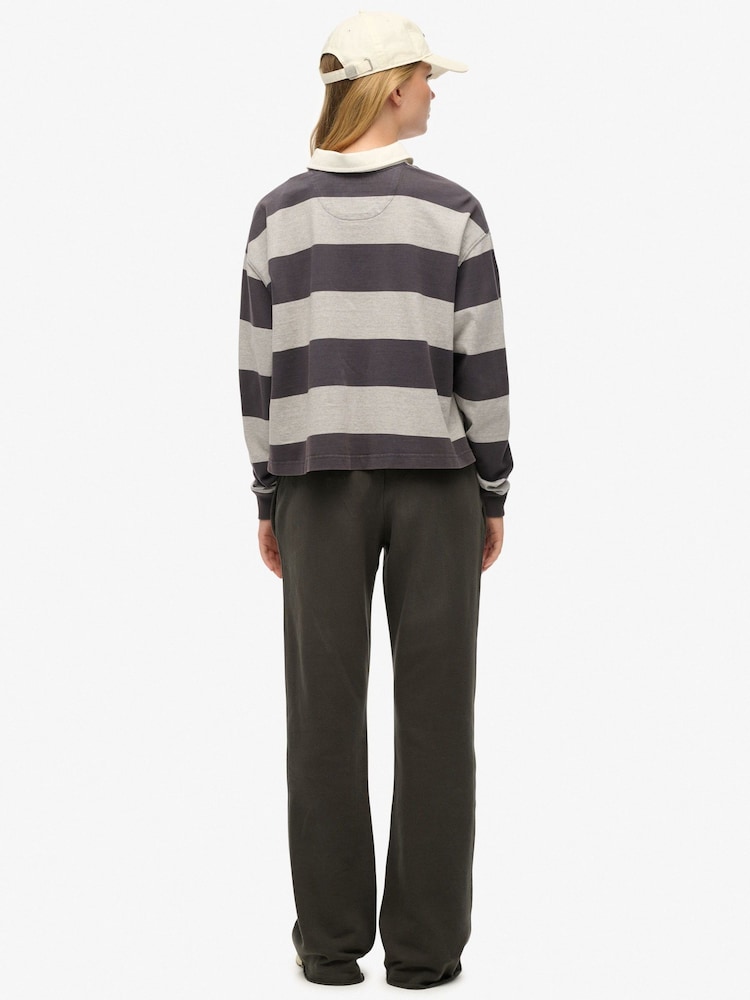 Superdry Grey Athletic Essentials Low Rise Flare Joggers - Image 5 of 5