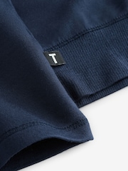 Ted Baker Blue Modal Long Sleeve Top - Image 4 of 4