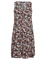 Yours Curve Black Floral Ditsy Pocket Dress - Image 5 of 5