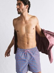 Multi Geometric Print 4 Inch Swim Shorts - Image 3 of 8