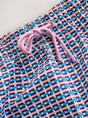 Multi Geometric Print 4 Inch Swim Shorts - Image 7 of 8
