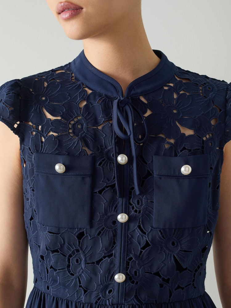LK Bennett Paige Dress With Bow Detail - صورة 4 من 4