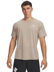 Beige - Under Armour Tech Kort ärm  Crew T-shirt - Bild 1 av 3