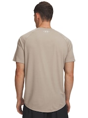 Beige - Under Armour Tech Kort ärm  Crew T-shirt - Bild 2 av 3