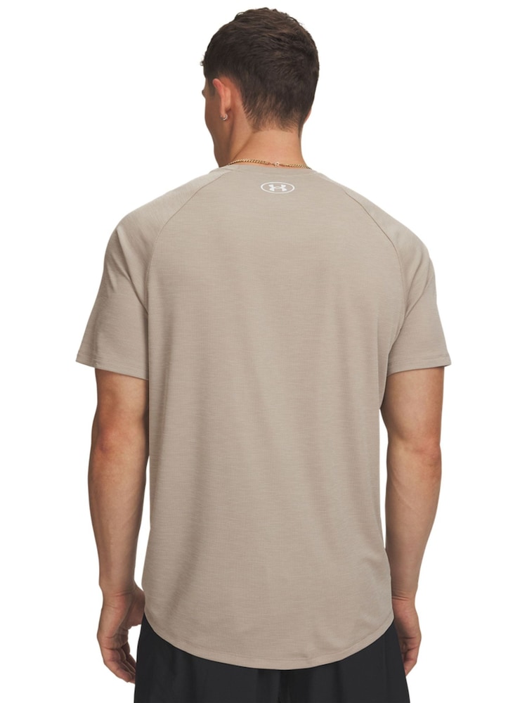 Beige - Under Armour Tech Kort ärm  Crew T-shirt - Bild 2 av 3