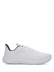 Under Armour White/Green Charged Pursuit Trainers - Image 1 of 5