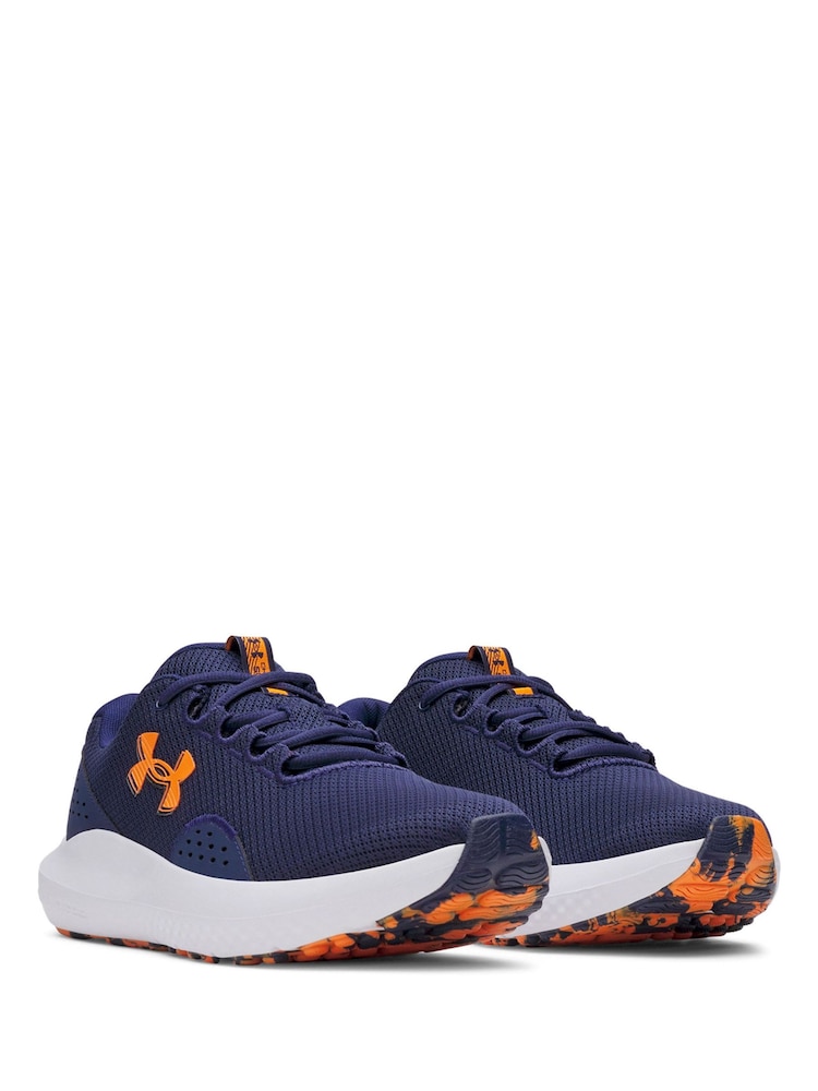 Buy Under Armour Navy/Red Surge Trainers from Next USA display picture 2