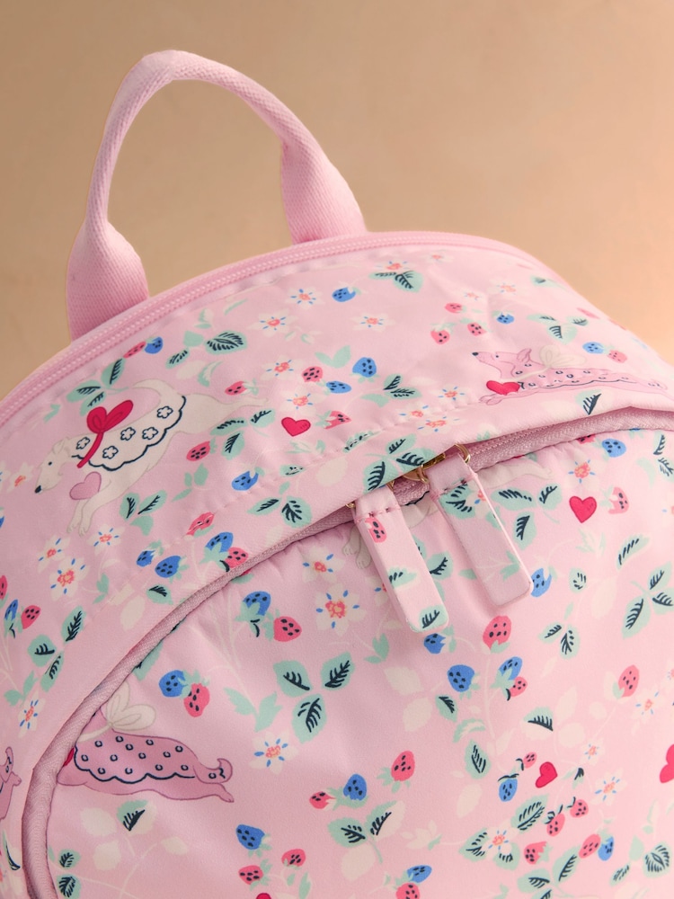 Cath Kidston Pink Floral Print Compact Backpack - Image 2 of 3