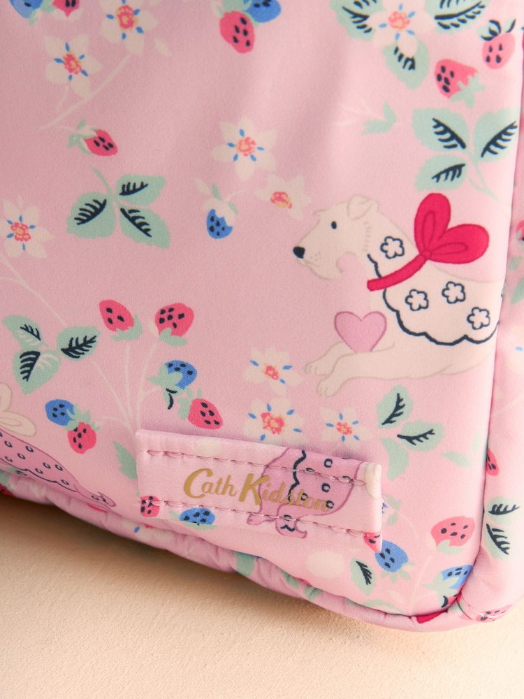 Cath Kidston Pink Floral Print Compact Backpack - Image 3 of 3