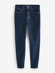 LK Bennett Blue Lottie Petite Midnight Plain Cotton Skinny Stretch Jeans - Image 1 of 1