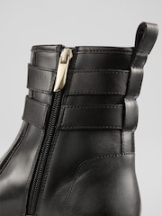 LK Bennett Black Bennie Plain Leather Ankle Boots - Image 4 of 4