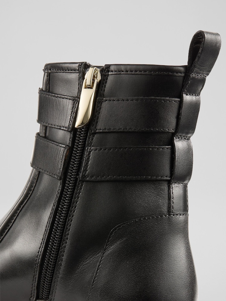 LK Bennett Black Bennie Plain Leather Ankle Boots - Image 4 of 4 LK Bennett Black Bennie Plain Leather Ankle Boots - Image 4 of 4