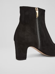 LK Bennett Black Conway Crinkled Patent Ankle Boots - Image 4 of 4