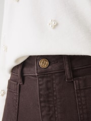 LK Bennett Samantha Plain Cotton Stretch Kick Flare Jeans - Bild 4 von 4