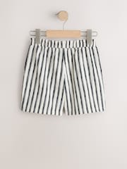 Raya negra y blanca - Pantalones cortos con textura (3-16años) - Imagen 6 de 8